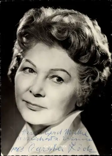 Ak Schauspielerin Carsta Löck, Portrait, Autogramm