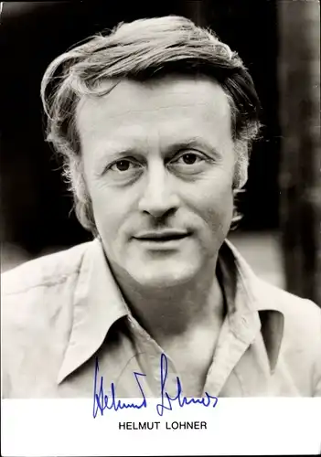 Ak Schauspieler Helmuth Lohner, Autogramm, Portrait