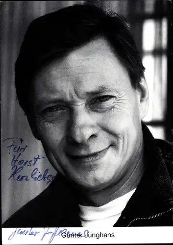 Ak Schauspieler Günter Junghans, Autogramm, Portrait