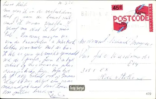 Ak Brouwershaven Zeeland, Kircheninneres