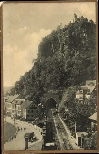 Ak Podmokly Bodenbach Děčín Tetschen an der Elbe Region Aussig, Schäferwand