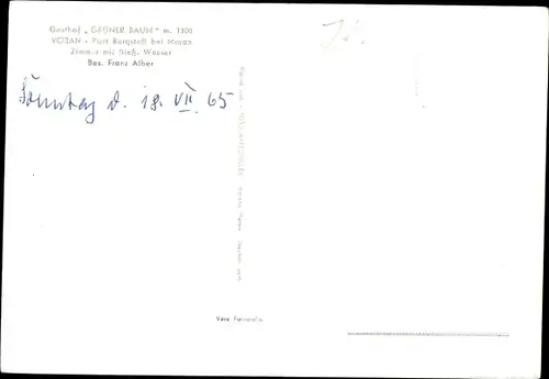 Ak Burgstall Südtirol, Gasthof Grüner Baum