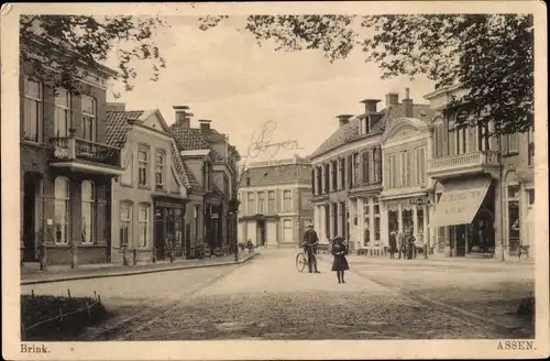 Ak Assen Drenthe Niederlande, Brink