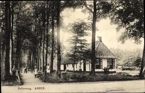 Ak Assen Drenthe Niederlande, Beilerweg