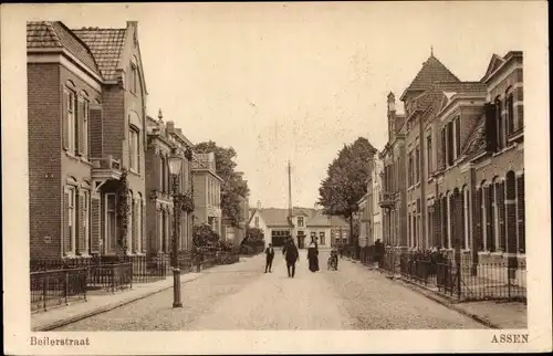 Ak Assen Drenthe Niederlande, Beilerstraat