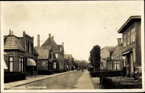 Ak Oosterwolde Oldebroek Gelderland, Stationsstraat