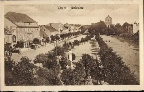 Ak Giżycko Lötzen Lözen Masuren Ostpreußen, Marktplatz