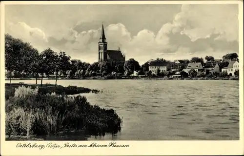 Ak Szczytno Ortelsburg Ostpreußen, Partie am kleinen Haussee