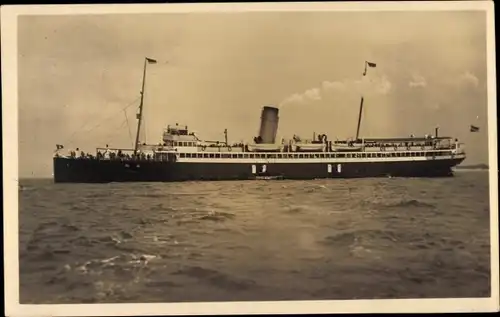 Foto Ak Dampfer Kaiser, HAPAG Seebäderdienst