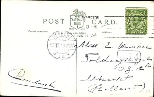 Ak Shirley Hills Croydon London, The last car, Straßenbahn