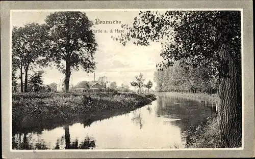 Ak Bramsche in Niedersachsen, Partie an der Hase