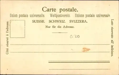 Briefmarken Litho Schweiz, Wappen, Helvetia