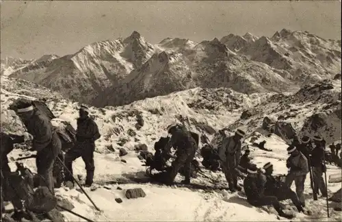 Ak Schweizer Armee, Festungspioniere im Hochgebirge, pionniers de forteresse