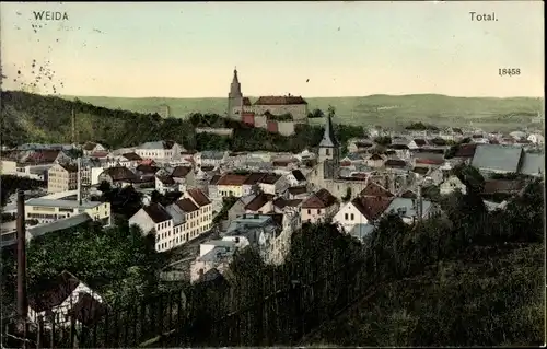 Ak Weida in Thüringen, Totalansicht