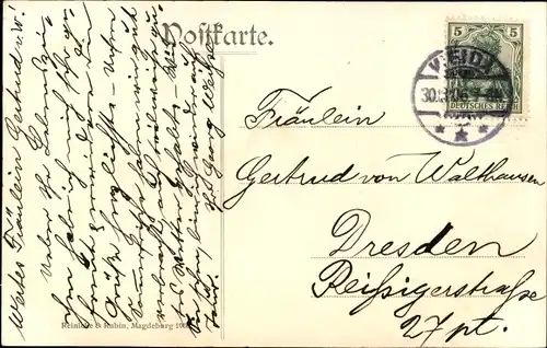 Ak Weida in Thüringen, Totalansicht