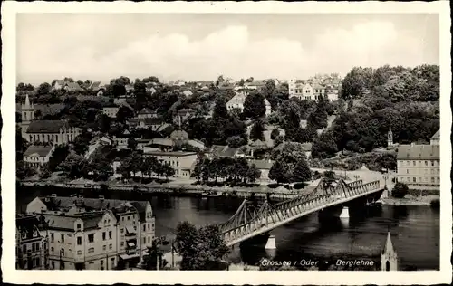 Ak Krosno Odrzańskie Crossen Oder Ostbrandenburg, Berglehne, Oderpartie