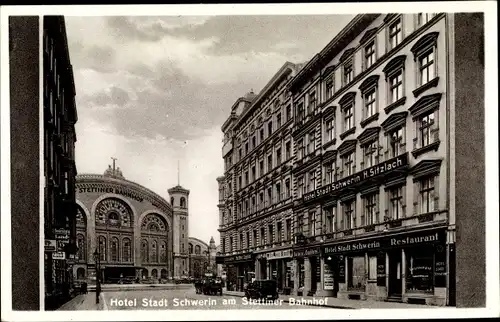 Ak Berlin, Hotel Stadt Schwerin am Stettiner Bahnhof, Eichendorffstraße 10