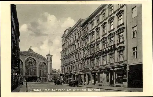 Ak Berlin, Hotel Stadt Schwerin am Stettiner Bahnhof, Eichendorffstraße 10