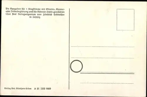 Lied Ak Günther, Anton, Erzgebirgische Mundart 36, Feierobnd