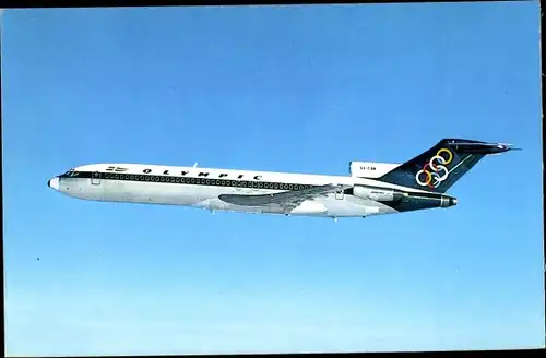 Ak Griechisches Passagierflugzeug, Olympic Airways, Boeing 727 200