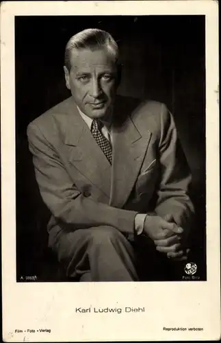 Ak Schauspieler Karl Ludwig Diehl, Portrait