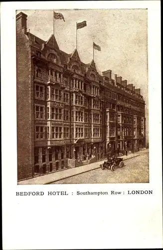 Ak London City England, Bedford Hotel, Southampton Row