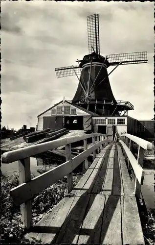 Ak Leiden Südholland Niederlande, Molen De Herder, 1755-1884, Windmühle