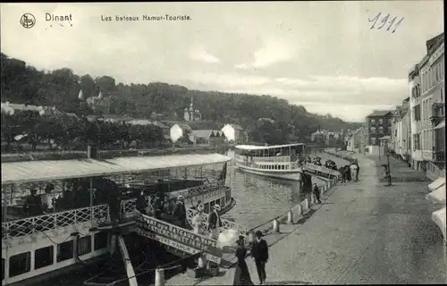 Ak Dinant Wallonien Namur, Les bateaux Namur-Touriste
