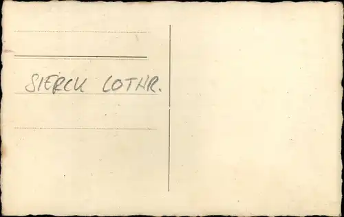 Foto Ak Sierck Lothringen Moselle, Ortspartie, Brücke