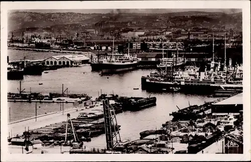 Ak Marseille Bouches du Rhône, Bassin de la Joliette