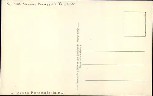 Ak Meran Merano Südtirol, Passeggiata Tappeiner