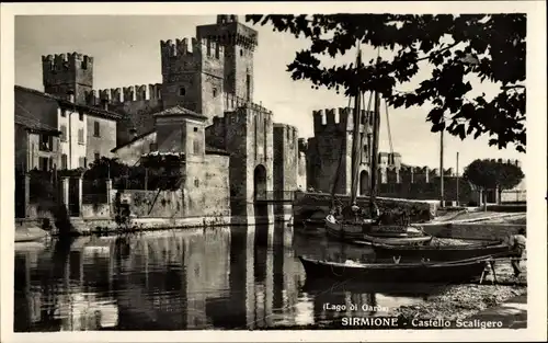Ak Sirmione Lago di Garda Lombardia, Castello Scaligero