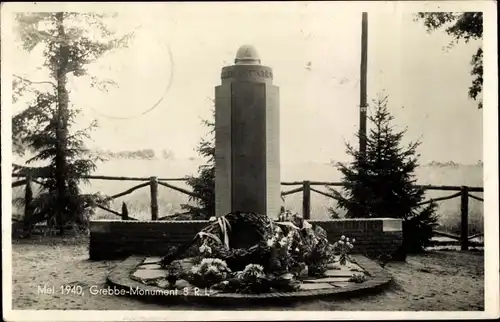Ak Rhenen Utrecht, Mei 1940, Grebbe-Monument 8 R.I.
