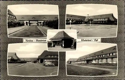 Ak Westerland auf Sylt, Nordsee Sanatorium, Außenansicht