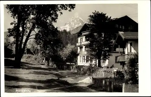 Foto Ak Berchtesgaden in Oberbayern, Eisenbahnerheim Haus Erika