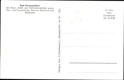 Ak Pömbsen Bad Driburg in Westfalen, Bad Hermannsborn, Brunnenschenke, Speiseraum