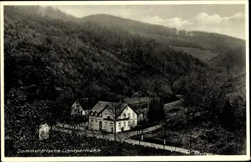 Ak Schalksmühle im Sauerland, Gasthof Linnepermühle, Außenansicht