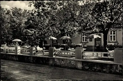 Ak Oberbecksen Bad Oeynhausen in Westfalen, Gasthaus Alter Förster, Außenansicht