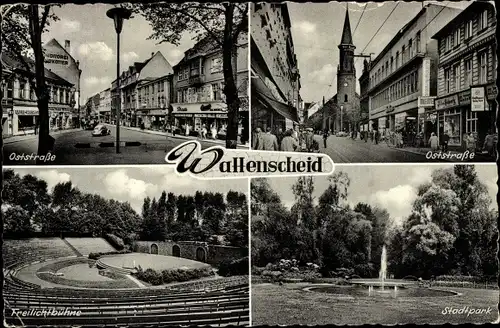 Ak Wattenscheid Bochum Ruhrgebiet, Stadtpark, Oststraße, Freilichtbühne