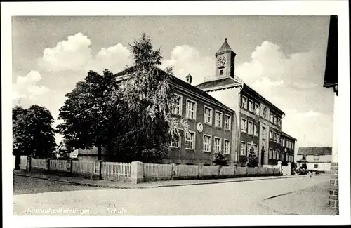 Ak Knielingen Karlsruhe in Württemberg, Schule