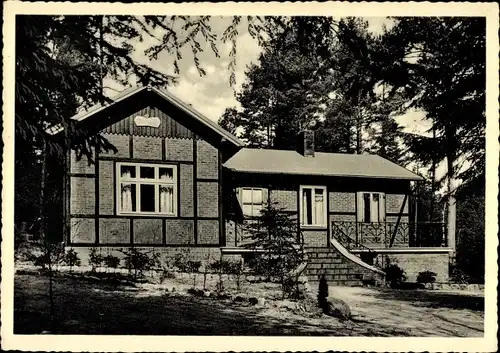 Ak Hanstedt in der Nordheide, Waldhaus Dierke, Gaststätte und Pension, Außenansicht