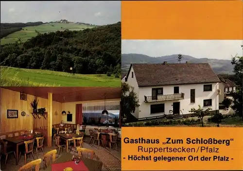 Ak Ruppertsecken in der Pfalz, Gasthaus zum Schloßberg, Außenansicht