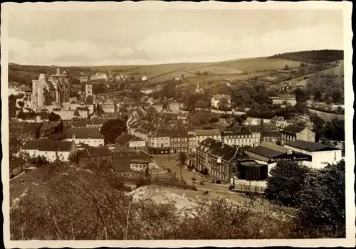 Ak Stolberg im Rheinland, Blick auf den Ort, rechts die Ketschenburg Brauerei, Luftbild