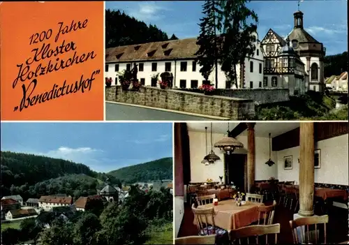 Ak Holzkirchen in Oberbayern, Hotel Restaurant Cafe Benedictushof, 1200 Jahre Kloster Holzkirchen