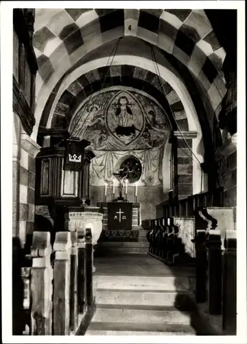 Ak Urphar Wertheim am Main, Jakobuskirche, Innenansicht, Altar