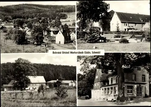 Ak Markersbach (Bahratal) Bad Gottleuba in Sachsen, Ortsansicht, Teilansicht
