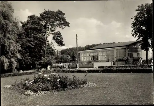 Ak Altenhof Schorfheide am Werbellinsee, FDGB Erholungsheim Strandpavillon, Außenansicht