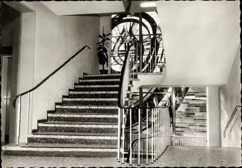 Ak Nordwalde in Westfalen, Evangelische Jugendbildungsstätte, Treppenhaus