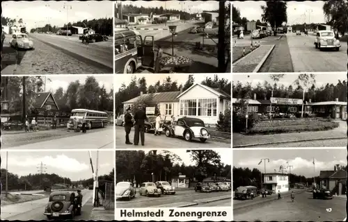 Ak Helmstedt in Niedersachsen, Straßenpartien, Zonengrenze, Grenzbeamte