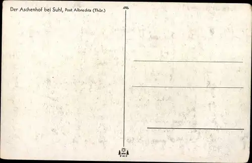 Ak Suhl in Thüringen, Aschenhof, Winteransicht